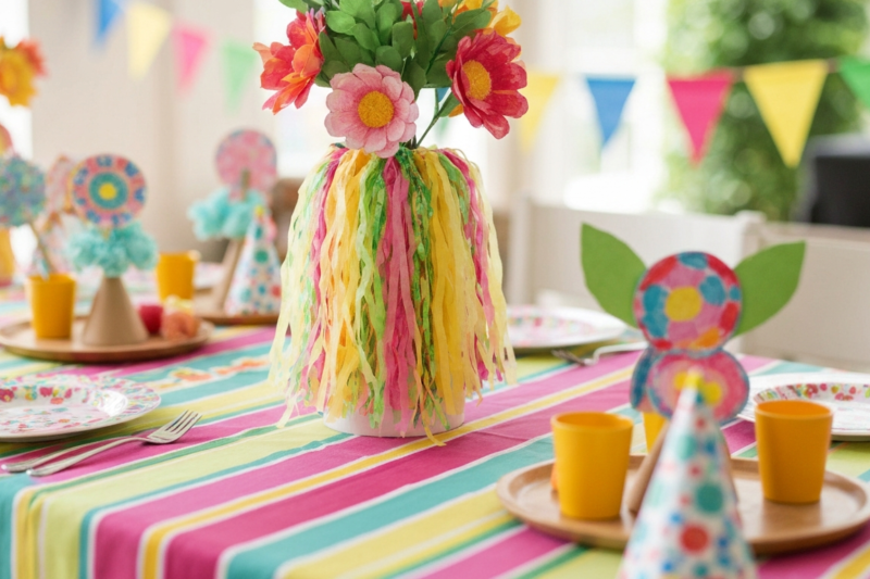 Centros de Mesa Económicos para Cumpleaños: Ideas Originales