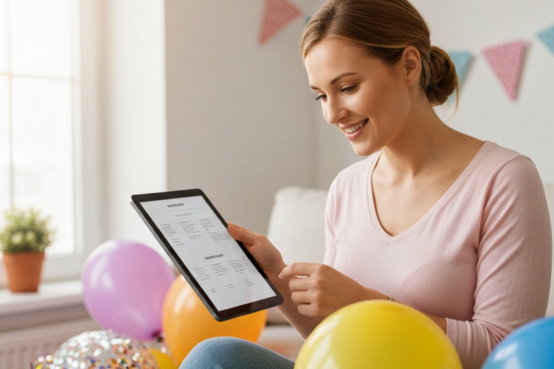 Cómo Hacer un Horario Detallado para el Día de la Fiesta