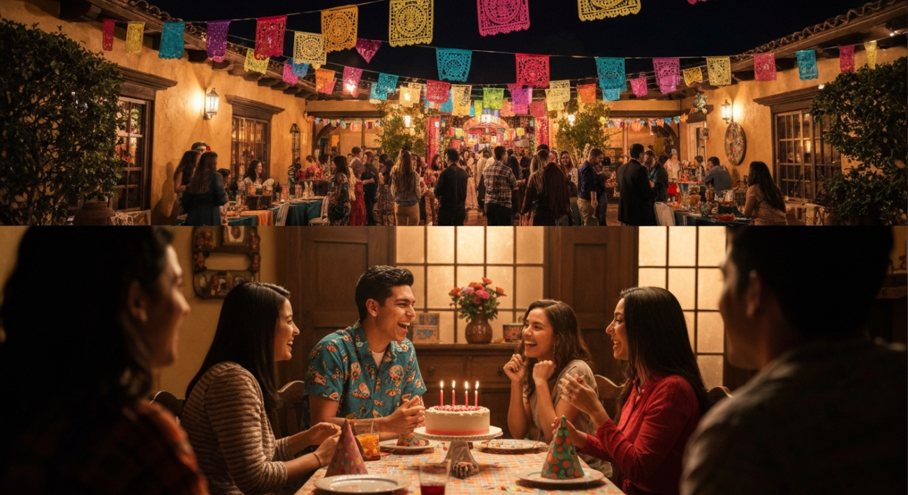 fiestas grandes pequeñas