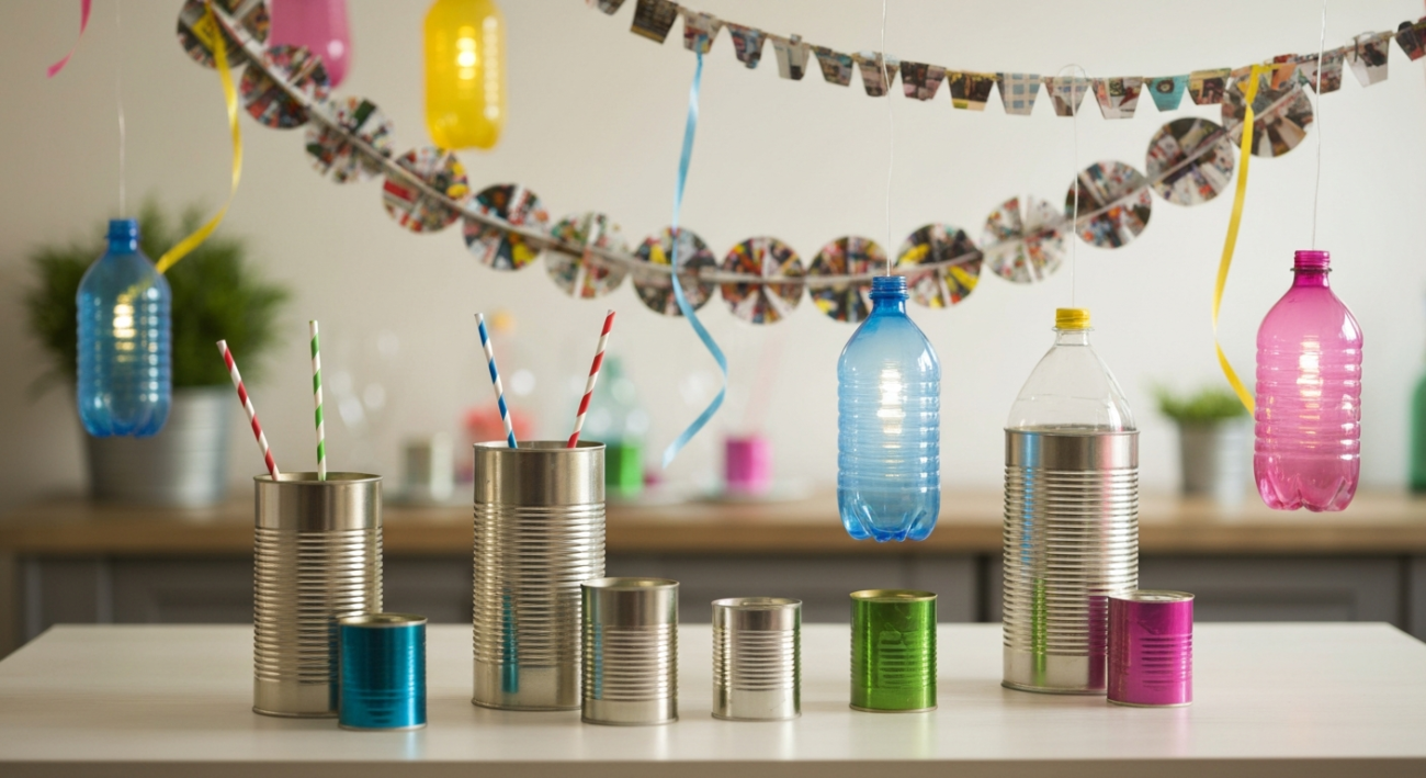 reutilizar materiales reciclados