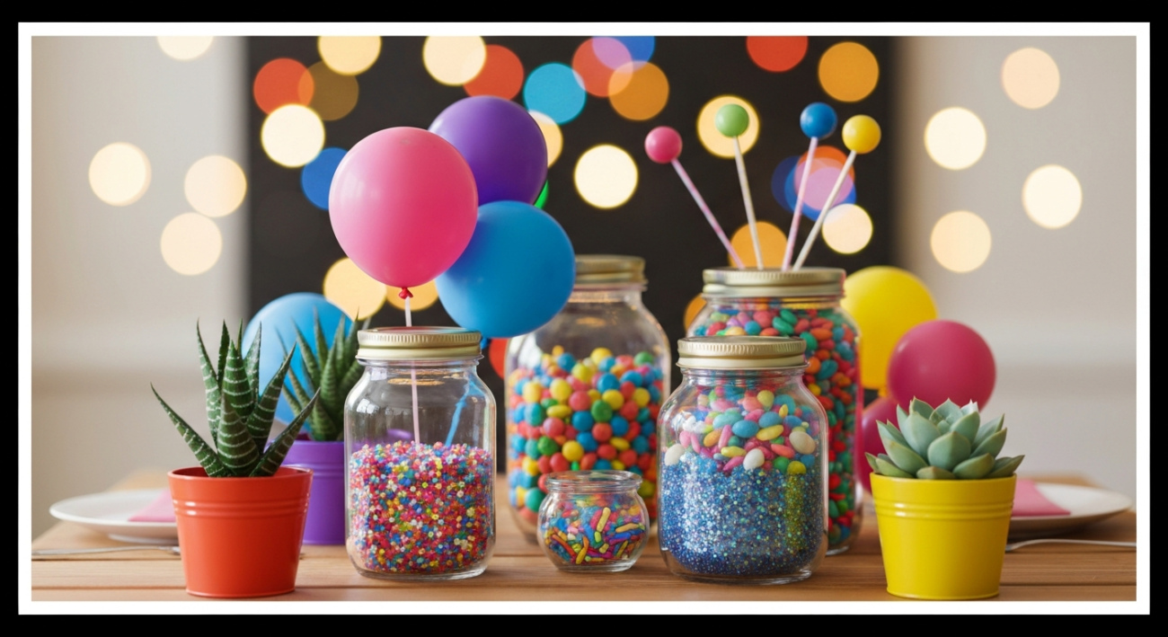 centros mesa fáciles cumpleaños