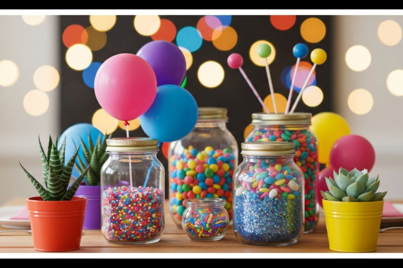 Ideas de Centros de Mesa Fáciles para Cumpleaños Económicos