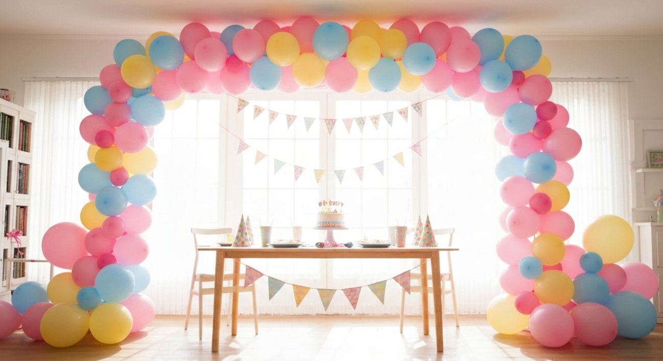 hacer arcos globos cumpleaños