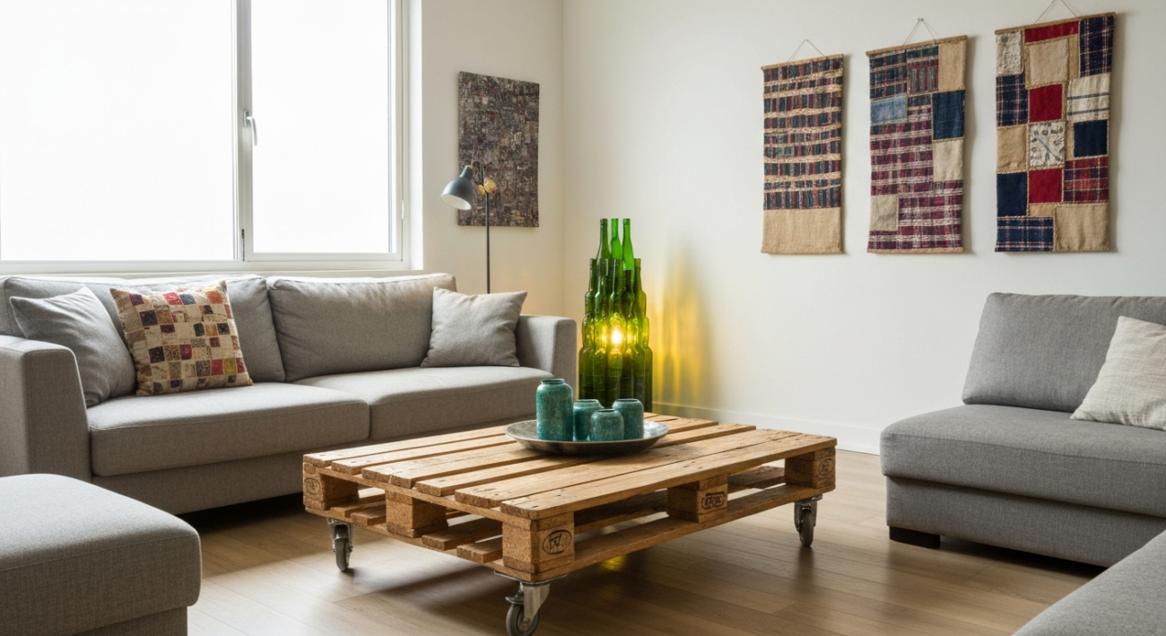 materiales reciclados en decoracion